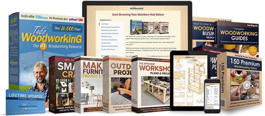Start woodworking today with TedsWoodworking plans system